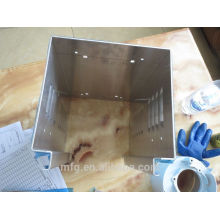 Precisão folha de metal personalizado fabricação gabinete tampa / chapa metálica caso elétrico